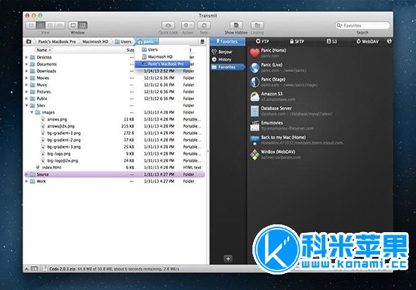 Transmit v5.8.1 最好用的FTP客户端 for mac