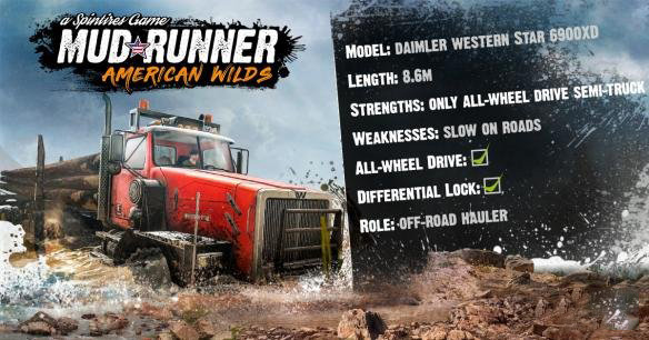 旋转轮胎:泥泞奔驰+美国荒野扩展 Spintires: MudRunner American Wilds Expansion mac