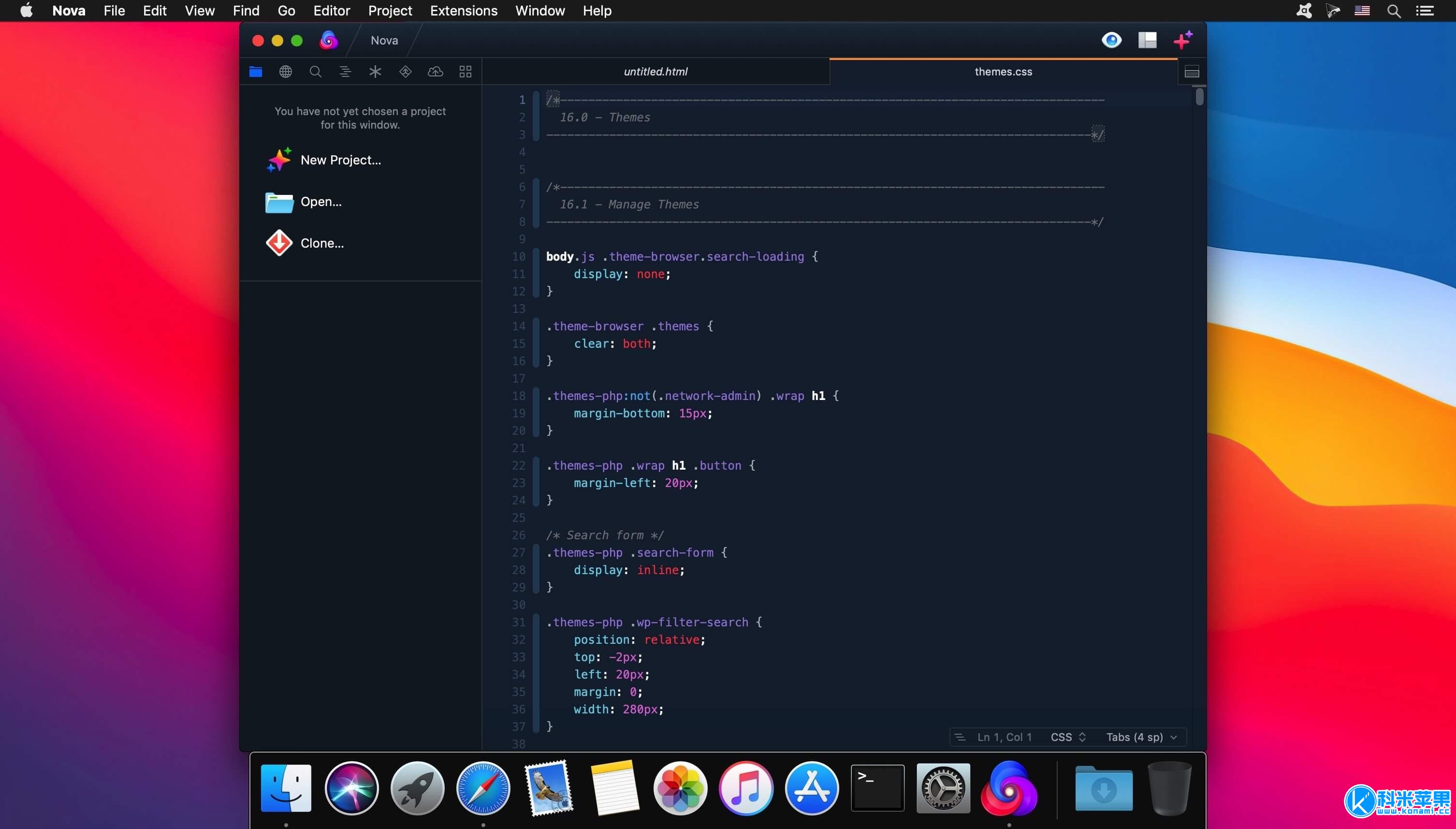 Nova v8.3 代码编辑器 for mac