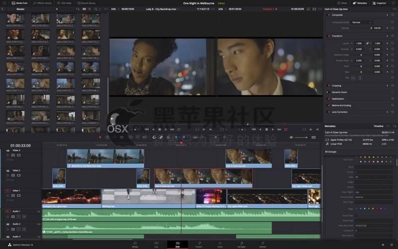 DaVinci Resolve Studio v17.2 For Mac 达芬奇世界顶级调色软件