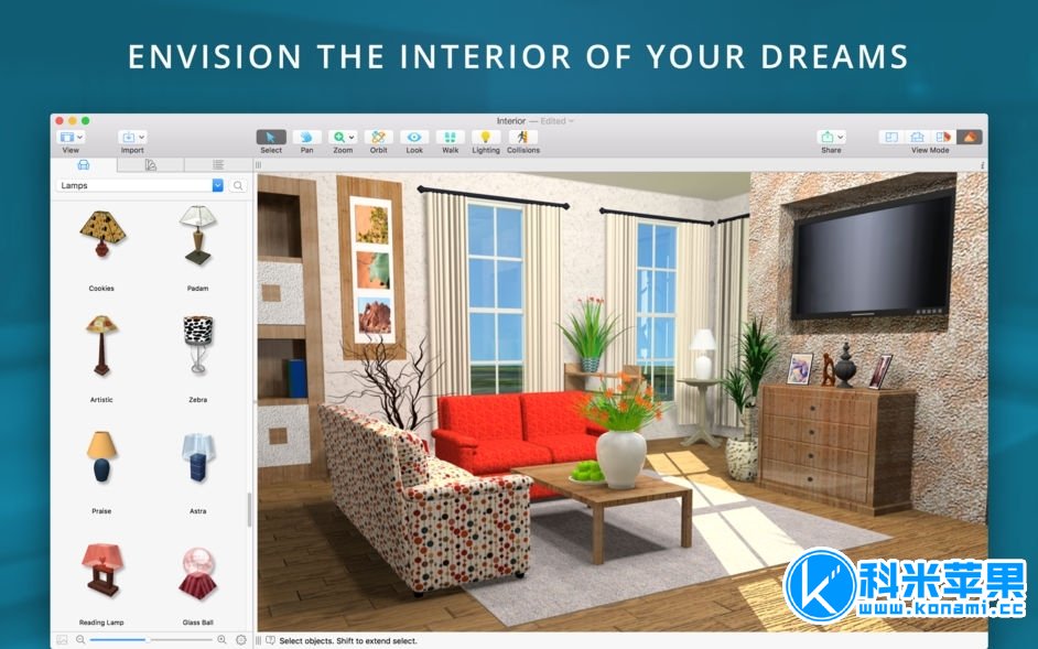 Live Home 3D Pro Edition v4.1.3 家装设计软件 for mac