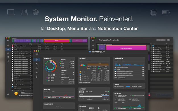 iStatistica Pro v5.0.1 先进的系统监控工具 for mac