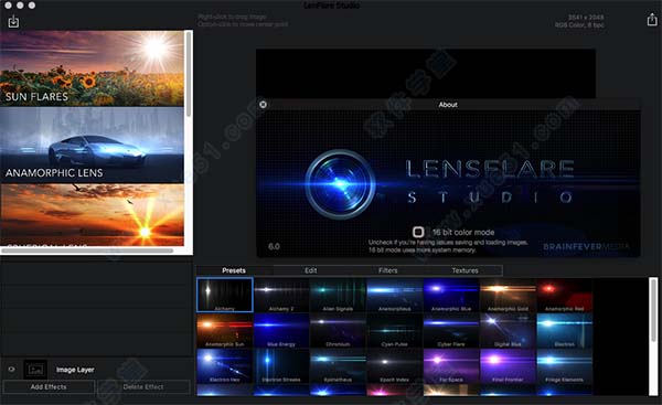 lensflare studio for Mac 破解版v6.0