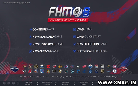 特许经营曲棍球经理8 v8.4.71 Franchise Hockey Manager 8 for mac