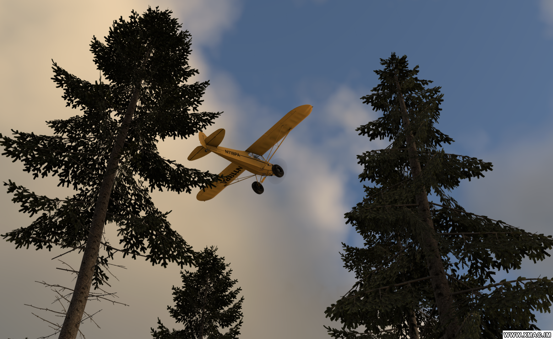 飞行模拟器中的小型飞机
