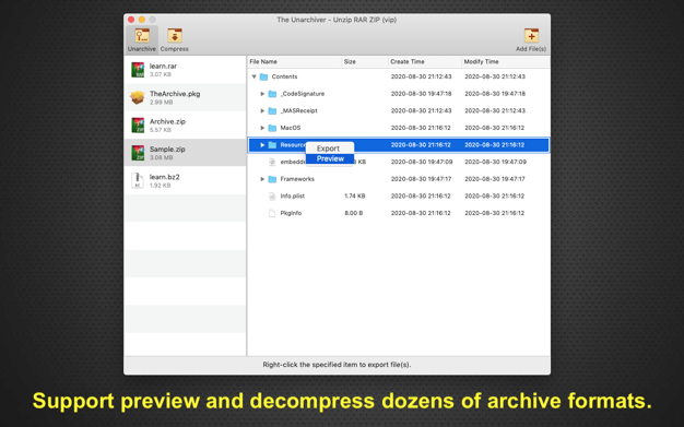 The Unarchiver v3.2.6 压缩解压缩软件 for mac